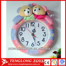 New design practical creative plush wall clock for sale